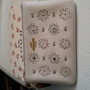 Coach Tea Rose Wristlet NWT